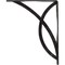 Ekena Millwork Miller Wrought Iron Bracket, (Single center brace), Antiqued Silver 1 1/2"W x 10"D x 12"H BKTM01X10X12SMIASV - alternate 2